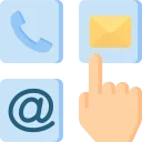 icone de liens vers la page contact
